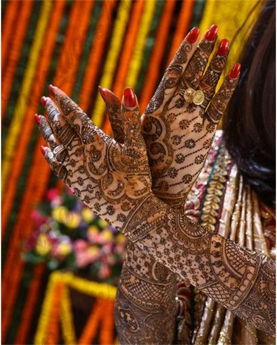Butterfly Inspired Vibrant Bridal Mehndi Design Butterfly Inspired Vibrant Bridal Mehndi Design